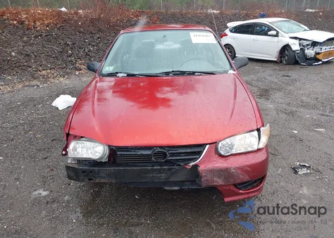 2002 Toyota Corolla Ce из США, поврежденный, VIN 2T1BR12E72C533307